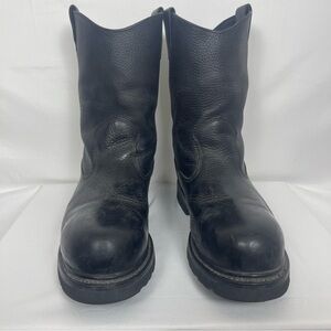 Wolverine Classic Black Leather Men's Steel Toe Work Boots Size 13W